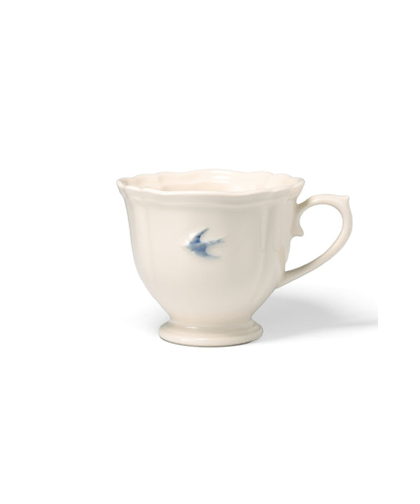 Early Bird Round Mug White (12 x 9.7 x 8 cm)