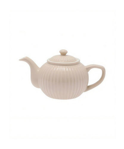 Greengate Teapot Alice Creamy Fudge D- 17.5 cm H- 14 cm Stoneware