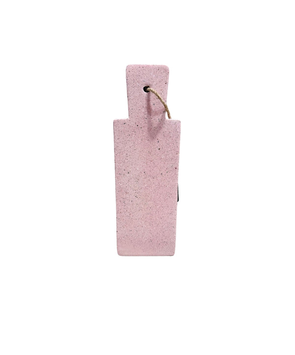 Plank Rectangle Terrazzo Pink Small - pink speckled stone board looped