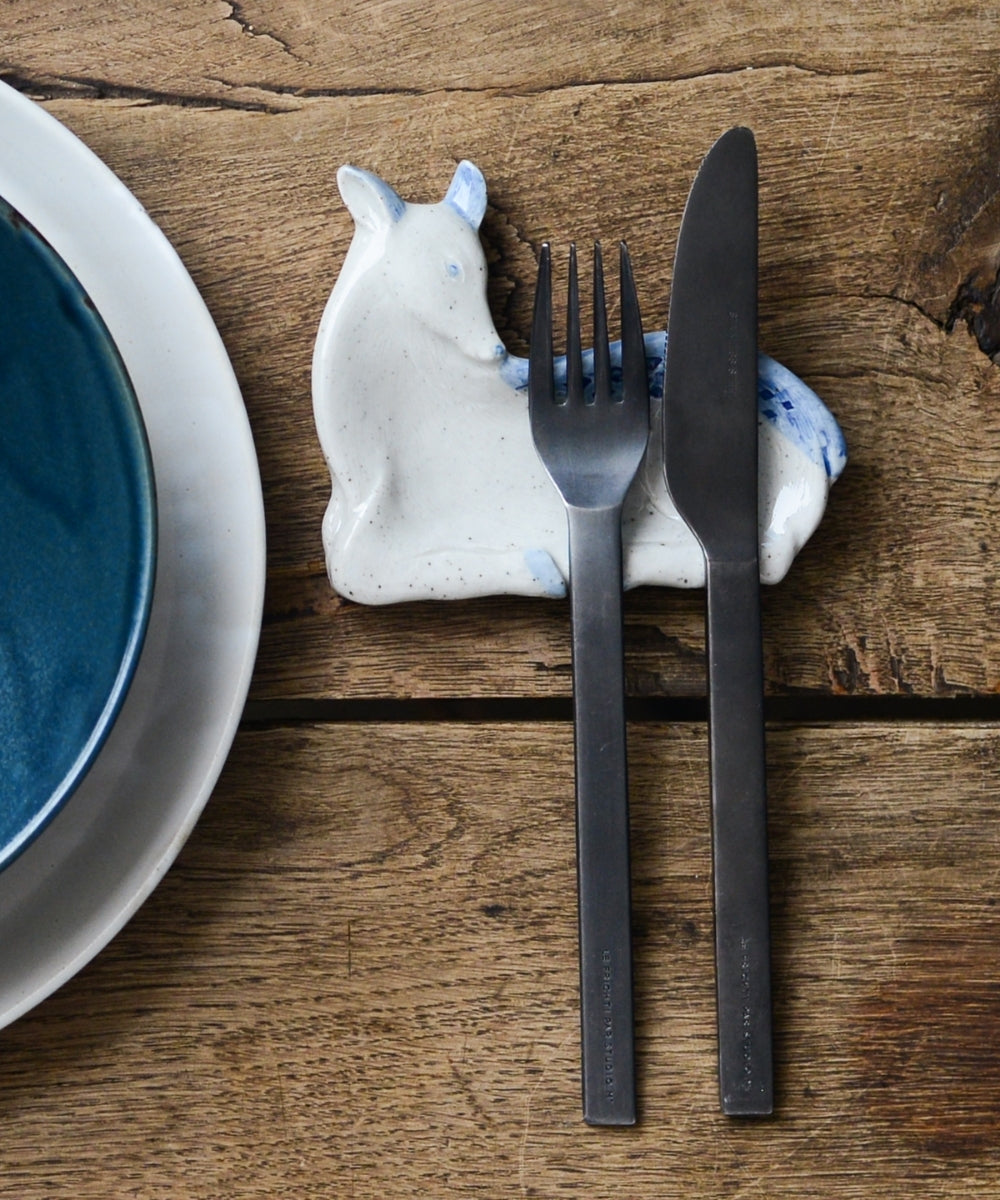 Koti Mini Plate Deer Blue (11 x 9 x 2 cm)