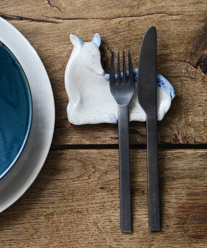 Koti Mini Plate Deer Blue (11 x 9 x 2 cm)