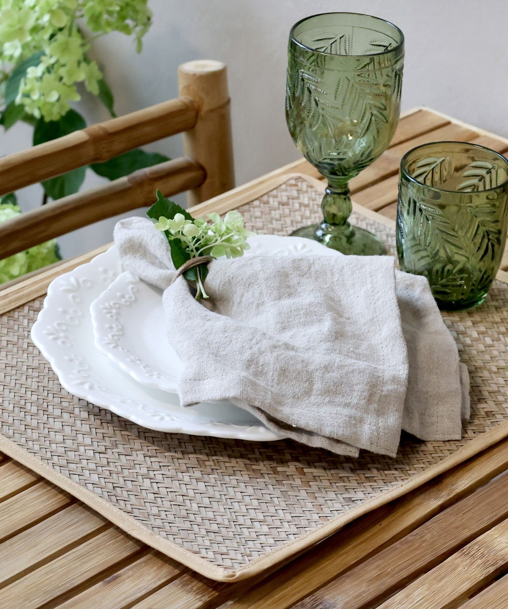 Table Mat braided Éternel L44/W32 cm nature