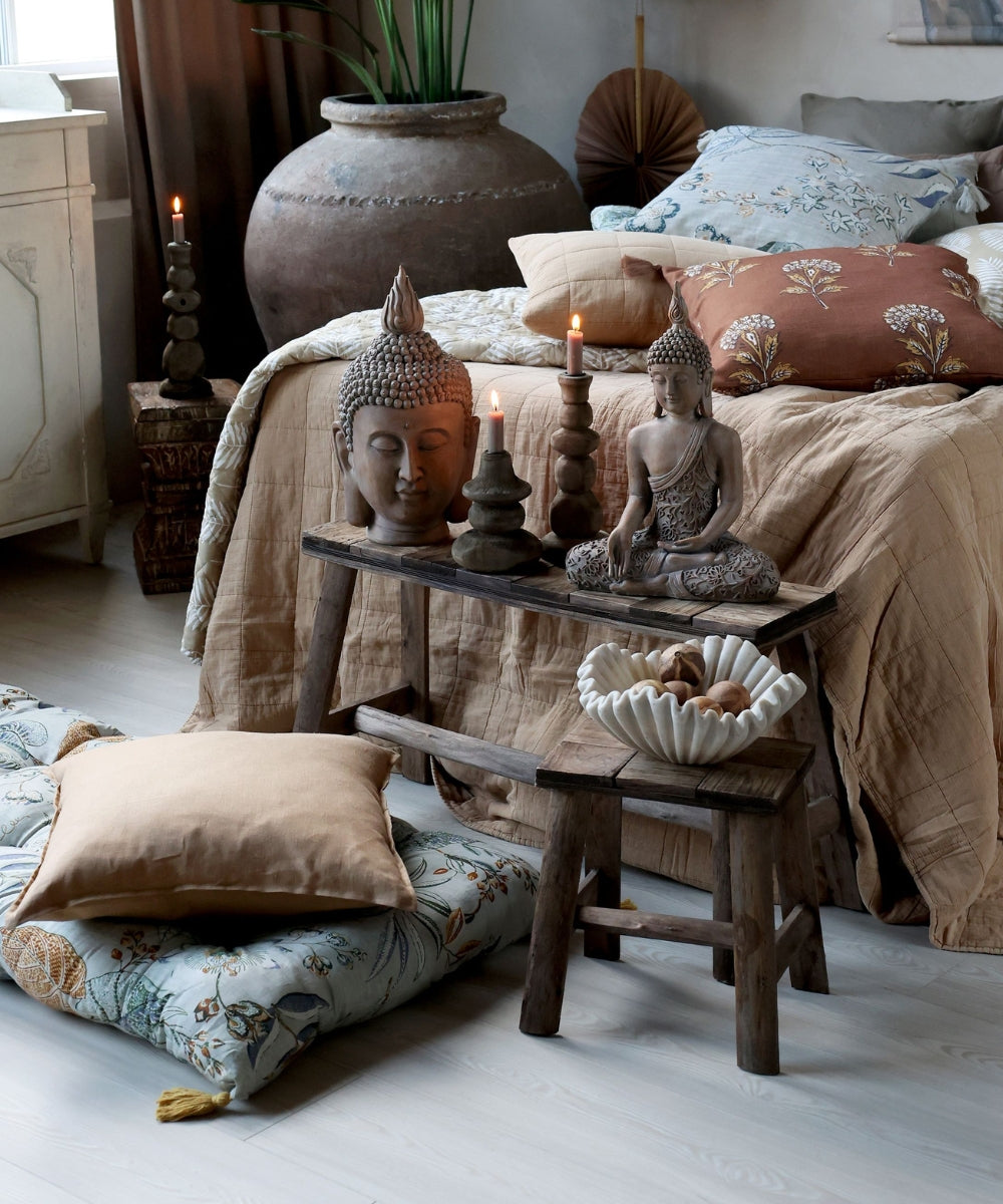 Aix Pillowcase in linen L50/W50 cm honey