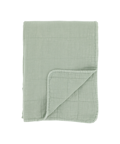Aix Vintage Quilt L180/W130 cm verte
