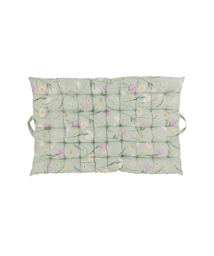 Aix Mattress w. flower pattern L100/W60 cm verte