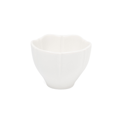 Marumitsu Jasmin cup
 Porcelain white W- 0.75 cm D- 0.73 cm H- 0.51 cm