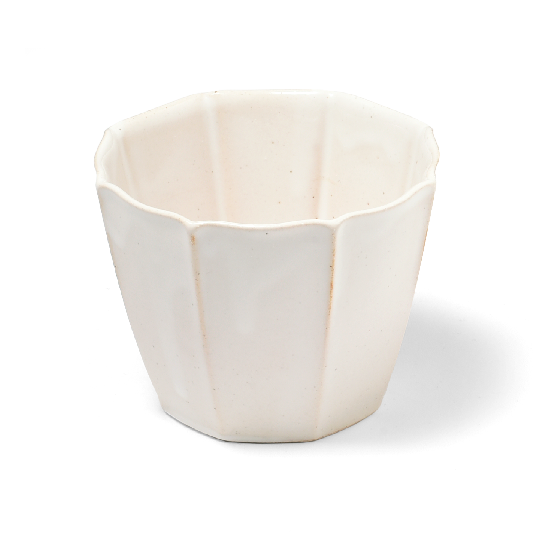 Marumitsu Hitohana cup
 flower-shaped,POTTERY, white,W87 D87 H68 L0(mm)"