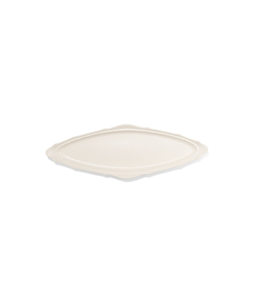 Clapotis Oval Plate White 30 x 10 x 2.4 cm)