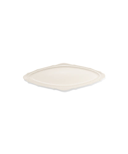 Clapotis Oval Plate White 30 x 10 x 2.4 cm)