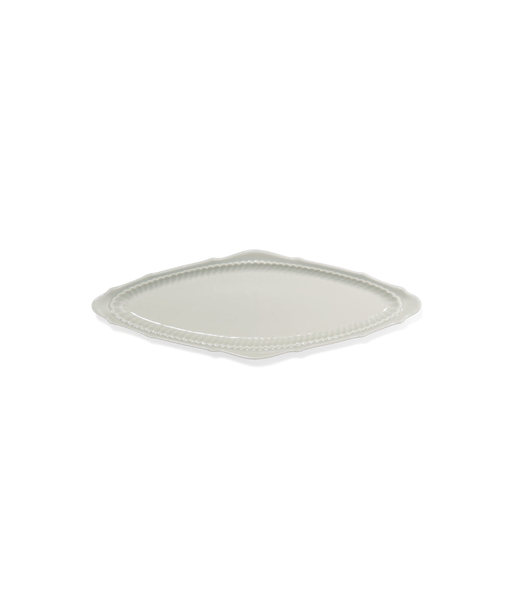 Clapotis Oval Plate Oval Blue (30 x 10 x 2.4 cm)