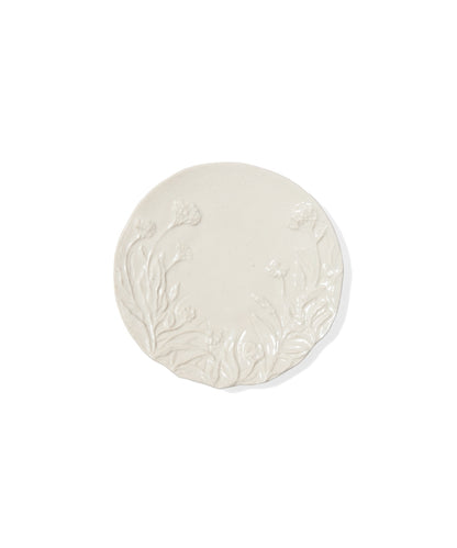 Michikusa Kozara Round White (14 x 14 x 2.2 cm)