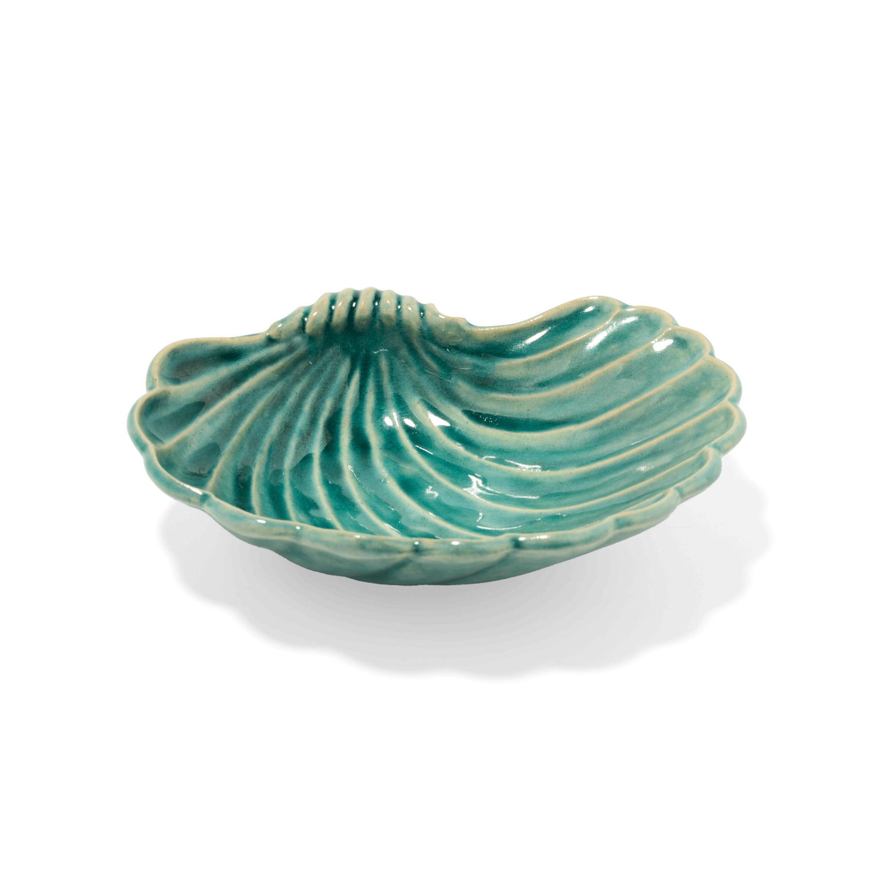Marumitsu Nacre bowl turquoise
Pottery green W- 1.42 cm D- 1.18 cm H- 0.38 cm
