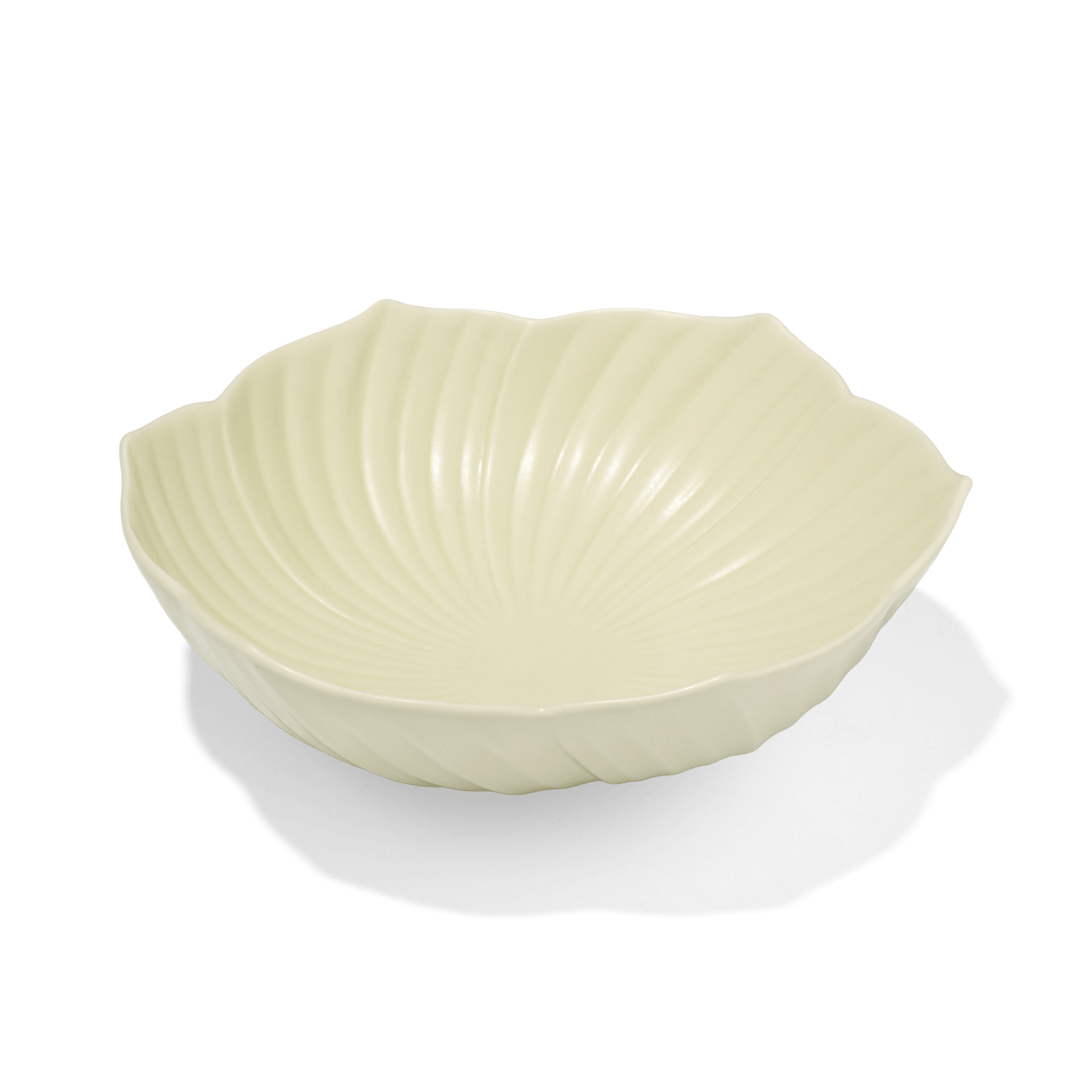 Marumitsu Fiorente 200 bowl
 flower-shaped Porcelain Light green W- 204 mm D- 191 mm H- 68 mm