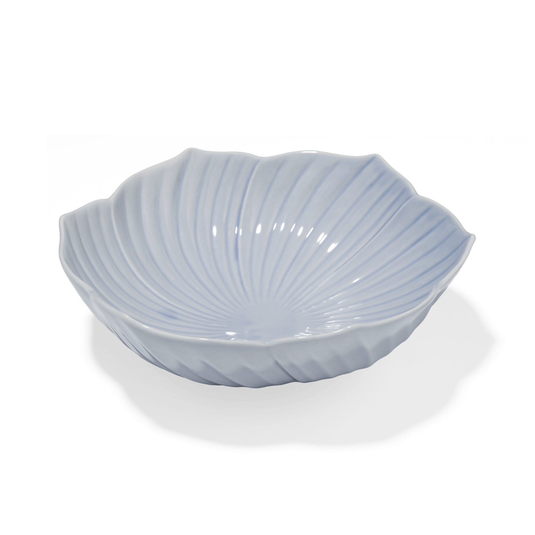 Marumitsu Fiorente 200 bowl blue
 flower-shaped Porcelain blue W- 204 mm D- 191 mm H- 68 mm
