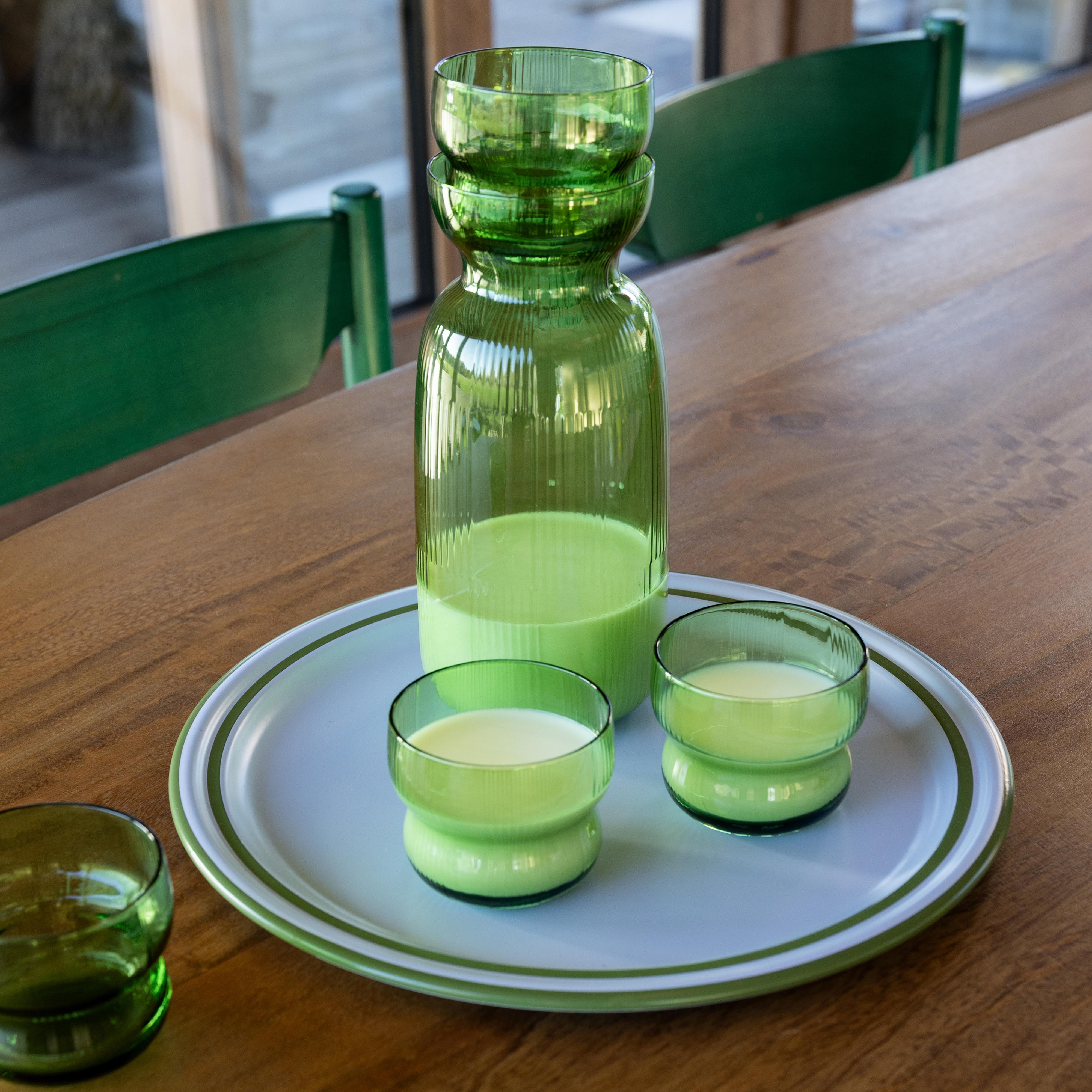 Klevering Carafe Circus Green Capacity 1.3 L Glass