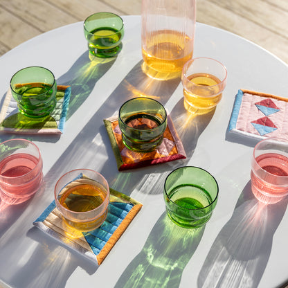 Klevering Glass Circus Green Set Of 4 D- 8 cm