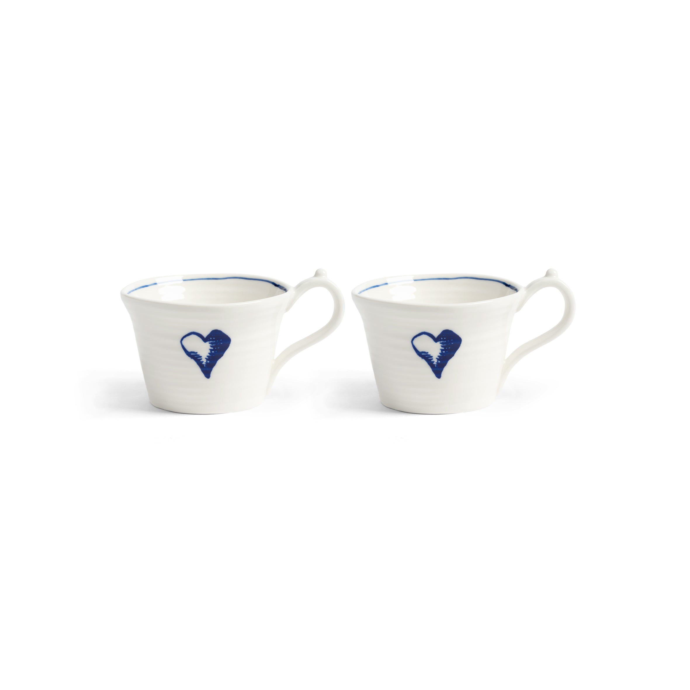 Klevering Mug Anouk Heart Large Set Of 2 Capacity 250 ml Porcelain