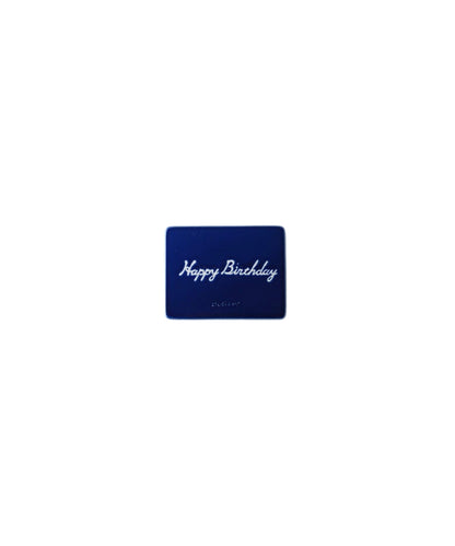 Azure Celebrate Plate (HappyBirthday) Blue (9 x 7 x 0.5 cm)