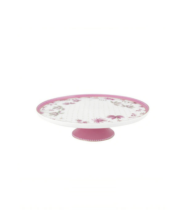 Pip Studio Mini Cake Tray Jolie Dots Gold Pink 21 cm D- 21 cm Porcelain