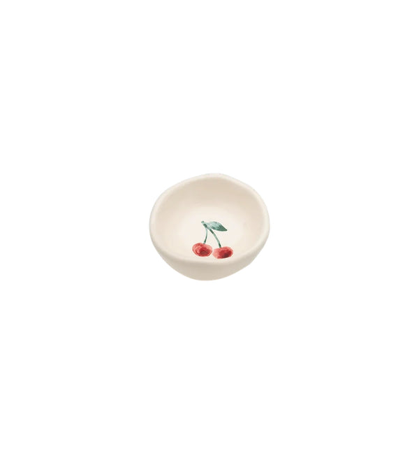 Anna + Nina Cherry Trinket Dish H- 2.5 cm D- 7 cm Hand-painted ceramic
