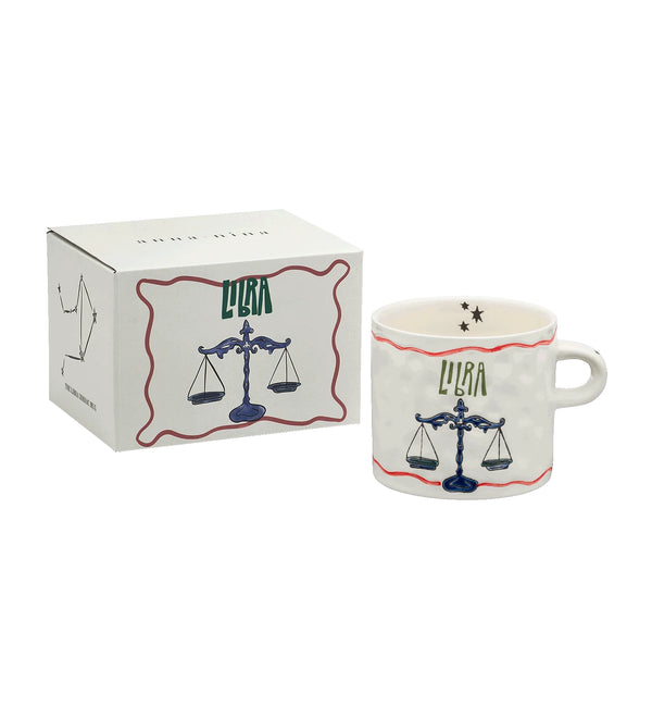 Anna + Nina Libra Zodiac Tea Mug H- 9 cm D- 10 cm Ceramic.