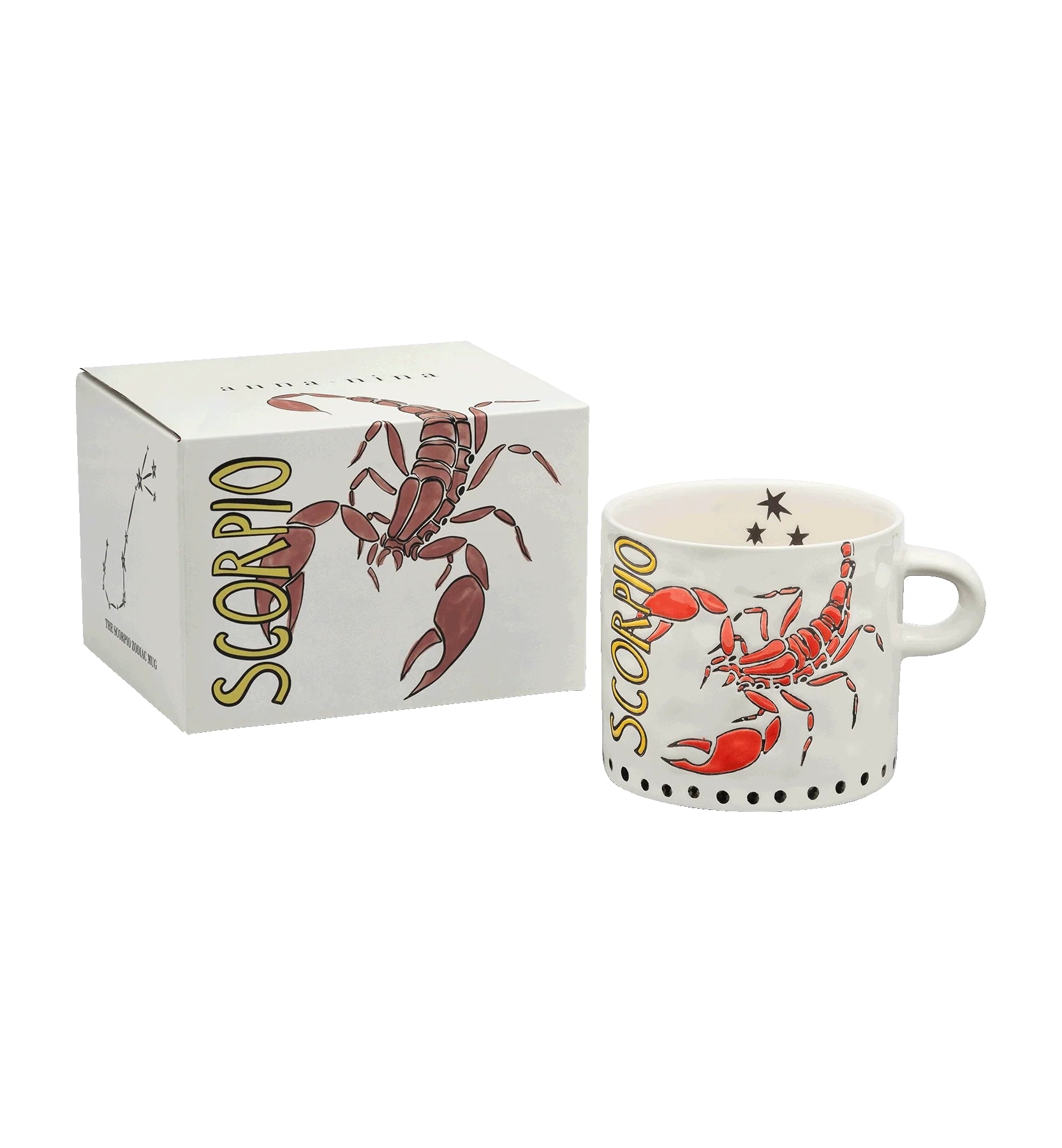 Anna + Nina Scorpio Zodiac Tea Mug H- 9 cm D- 10 cm Ceramic