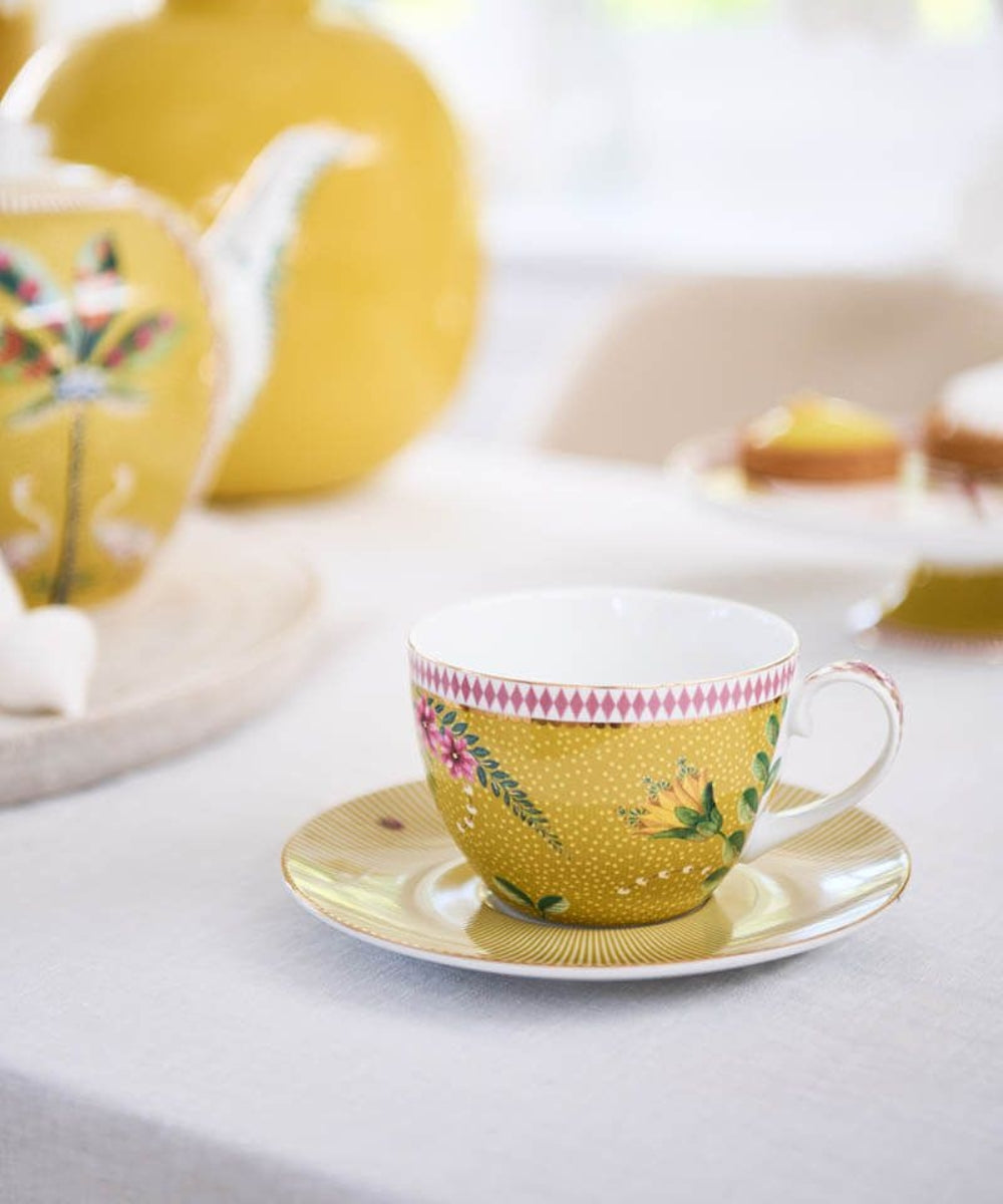 PIP Studio | Set/2 Cups & Saucers La Majorelle Yellow
