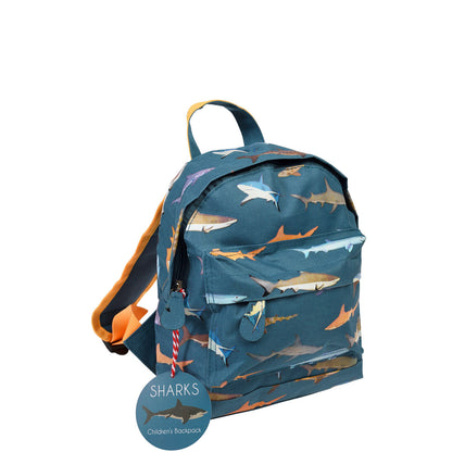 Rex London Mini children's backpack - Sharks L- 21 cm W- 10 cm H- 25 cm