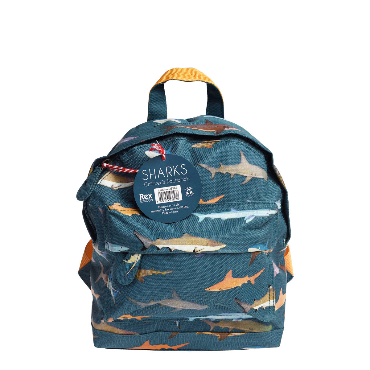 Rex London Mini children's backpack - Sharks L- 21 cm W- 10 cm H- 25 cm