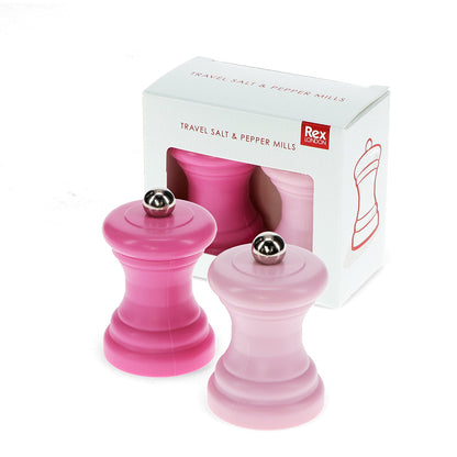 Rex London Travel salt & pepper mill set - Pink L- 4.2 cm W- 4.2 cm H- 7 cm