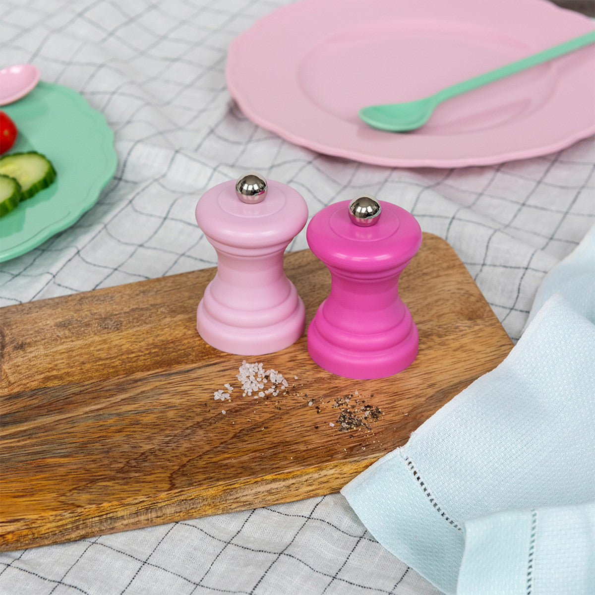 Rex London Travel salt & pepper mill set - Pink L- 4.2 cm W- 4.2 cm H- 7 cm