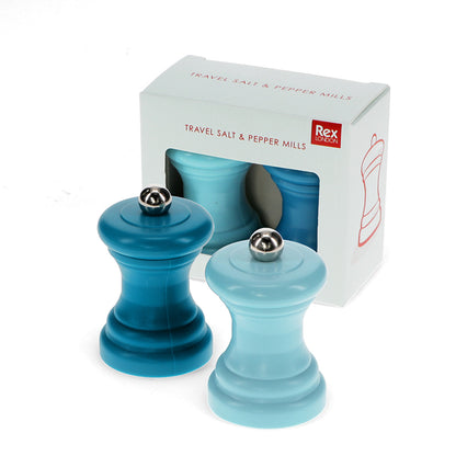 Rex London Travel salt & pepper mill set - Blue L- 4.2 cm W- 4.2 cm H- 4.2 cm