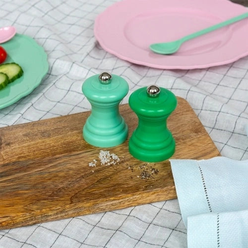 Rex London Travel salt & pepper mill set - Green L- 4.2 cm W- 4.2 cm H- 7 cm