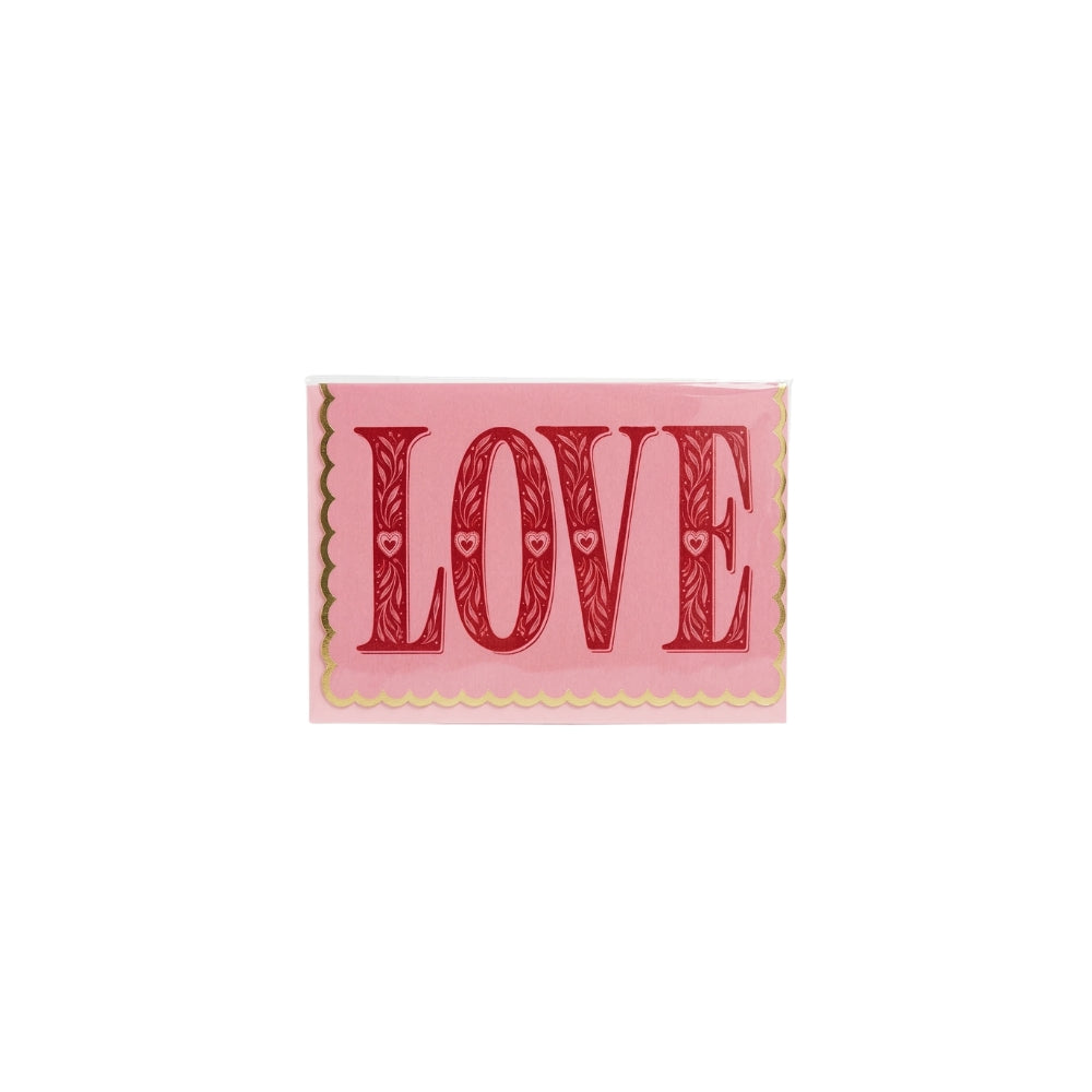 Made with Love Greeting Card - Love L- 13 cm W- 17.5 cm Paper