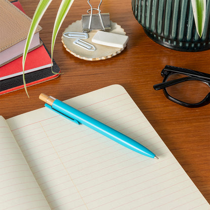 Rex London Recycled aluminium ballpoint pen - Turquoise L- 14 cm W- 1.4 cm H- 1 cm