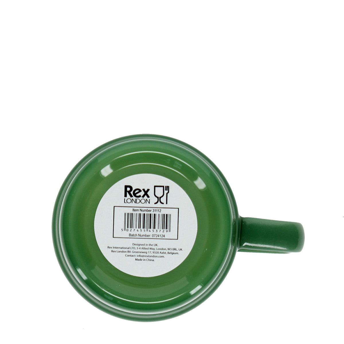 Rex London Stacking glass coffee cup 280 ml - Jade green