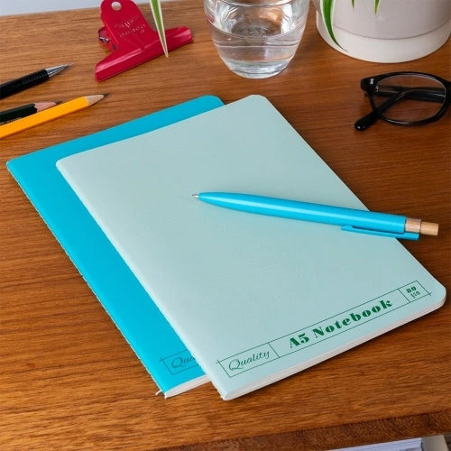 Rex London A5 notebooks (set of 2) - Green & aqua