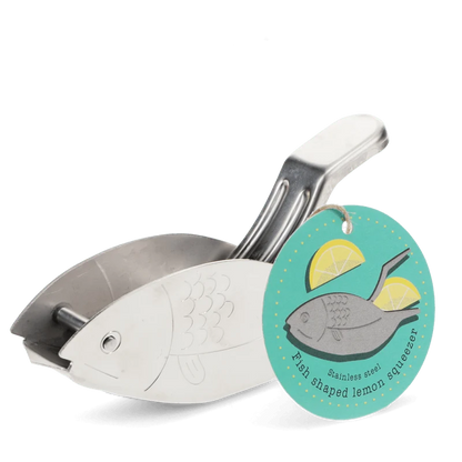 Rex London Stainless steel lemon wedge squeezer - Fish L- 12.6 cm W- 2.7 cm H- 6.7 cm