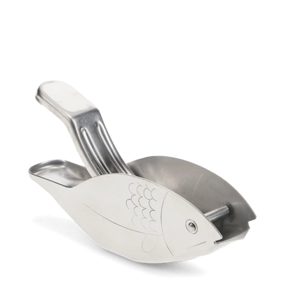 Rex London Stainless steel lemon wedge squeezer - Fish L- 12.6 cm W- 2.7 cm H- 6.7 cm