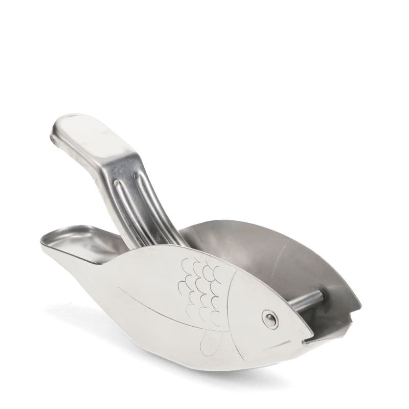 Rex London Stainless steel lemon wedge squeezer - Fish L- 12.6 cm W- 2.7 cm H- 6.7 cm