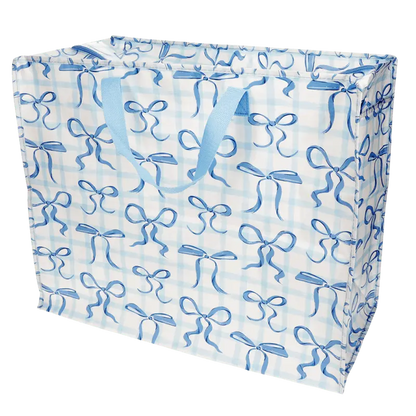 Rex London Jumbo storage bag - Blue Bows L- 58 cm W- 28 cm H- 48 cm