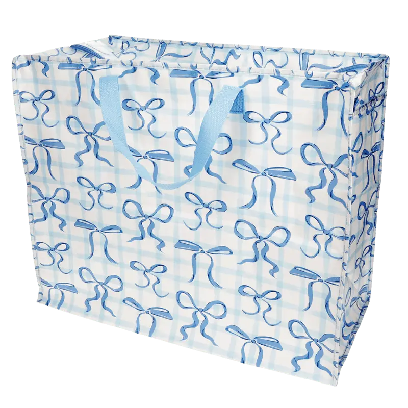 Rex London Jumbo storage bag - Blue Bows L- 58 cm W- 28 cm H- 48 cm
