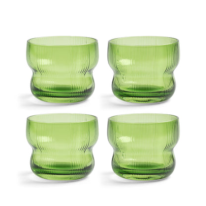 Klevering Glass Circus Green Set Of 4 D- 8 cm
