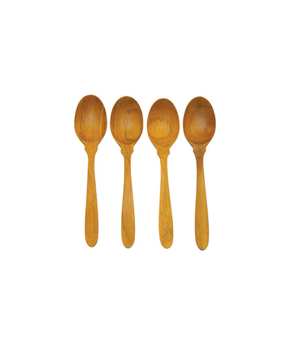 Teak Coffee Cutlery Set Of 4
