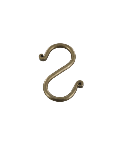 S-hook H8/L4 cm antique brass