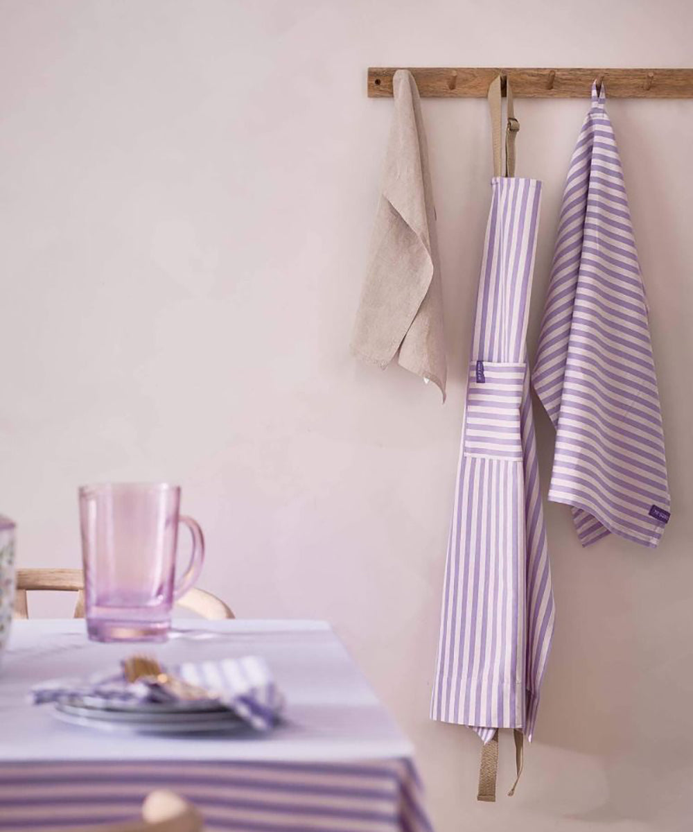 Set/2 Tea Towels Stripes Lilac 65x65cm