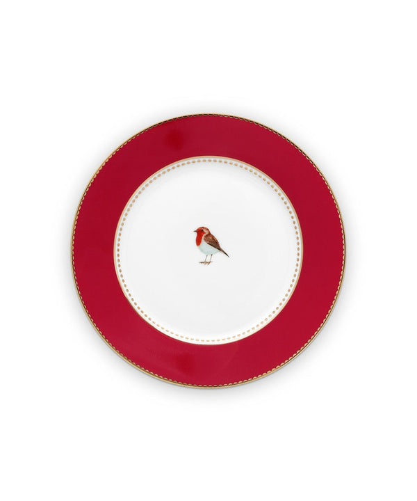 PIP Studio | Plate Love Birds Red 17cm