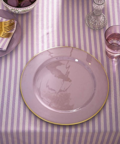 Plate Metal Lilac 32Cm