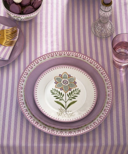 Plate Lily & Lotus Off White 21Cm