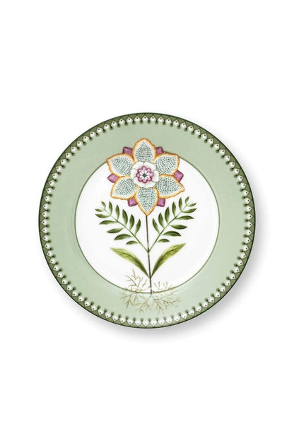 Plate Lily & Lotus Light Green (21 cm)